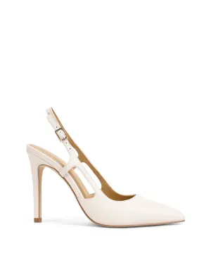 Cipriani Stiletto Pump - Chalk White Leather