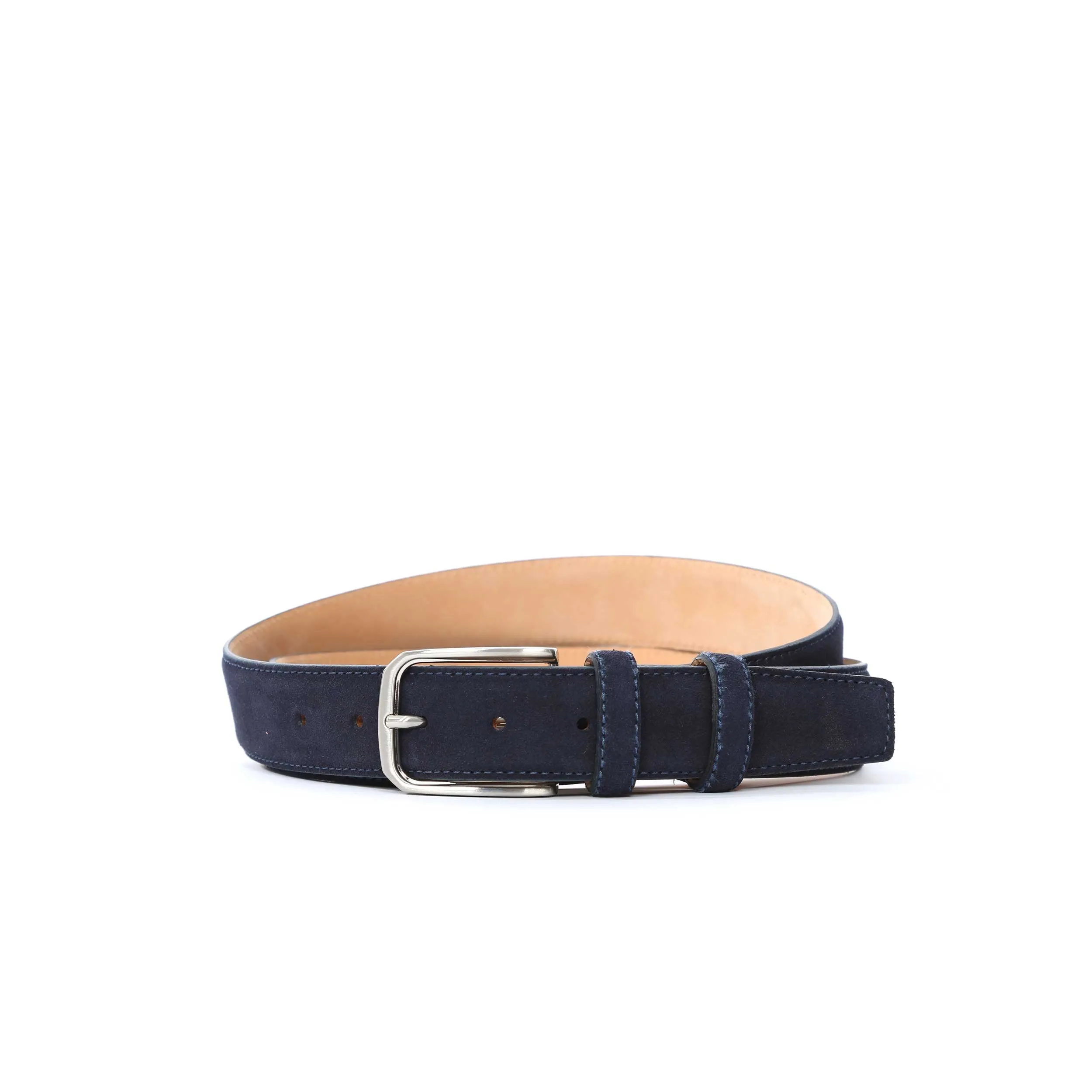 Huxley Tanner Palmer Suede Belt in Navy