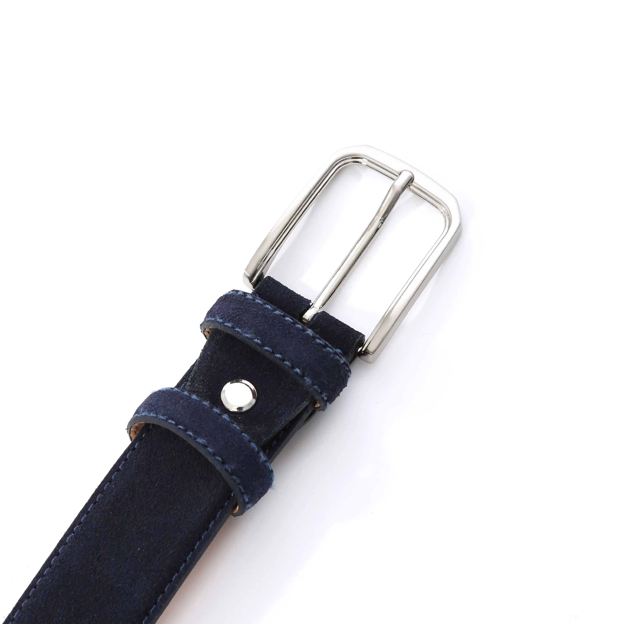 Huxley Tanner Palmer Suede Belt in Navy