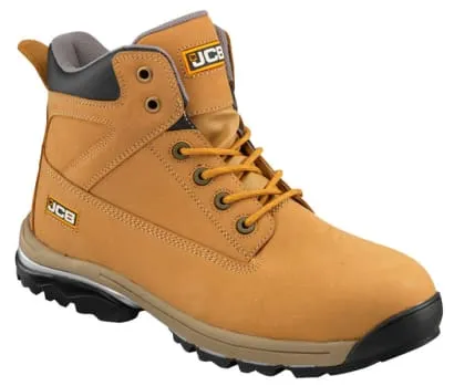 JCB Workmax Safety Boots S1P-Steel Toe and Midsole-sizes 6-13