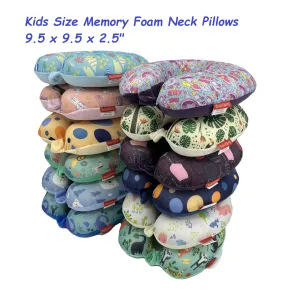 Kids Size Colorful Memory Foam U Shaped Travel Neck Pillow