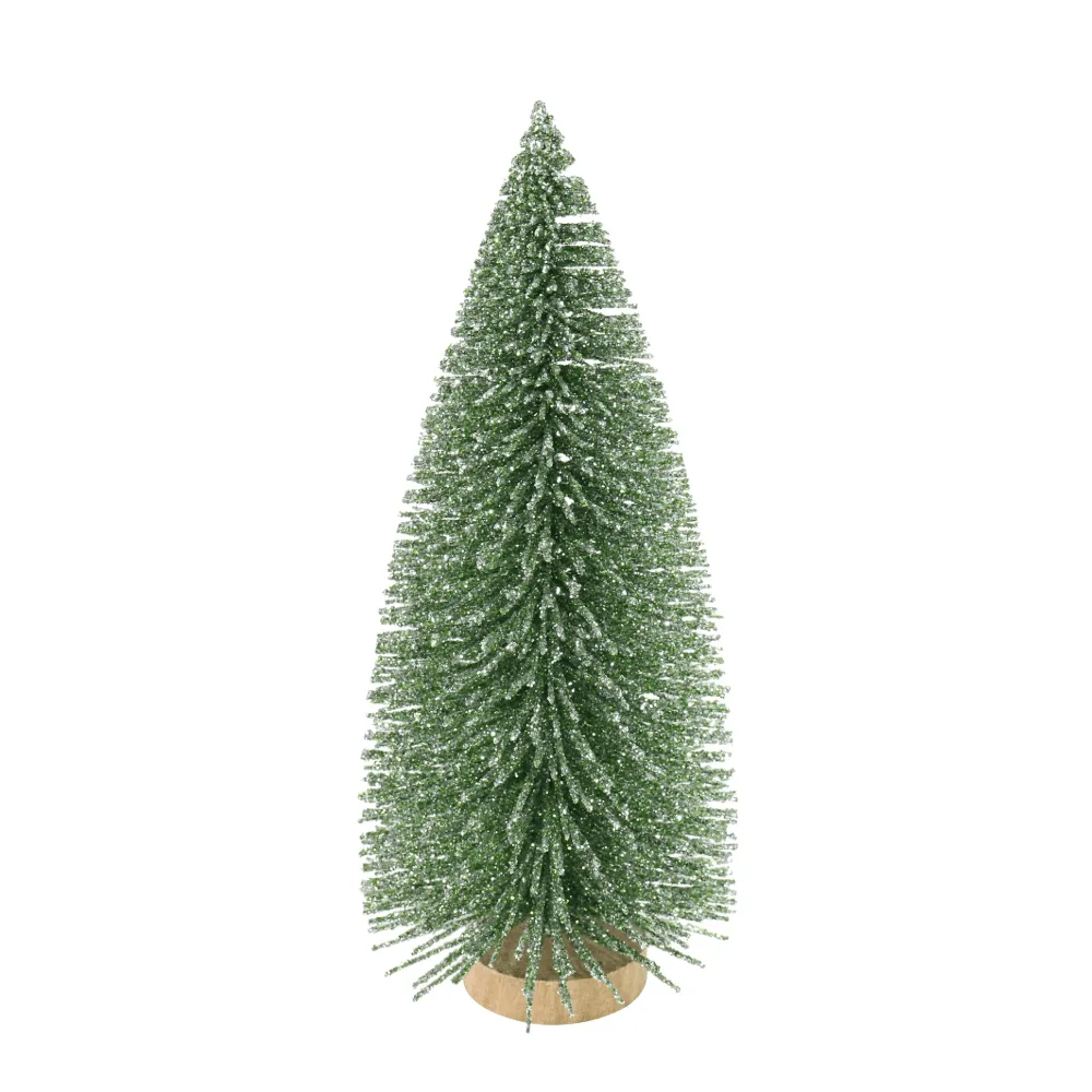 Naturals Glitter Spiky Tree Asst (14cm)