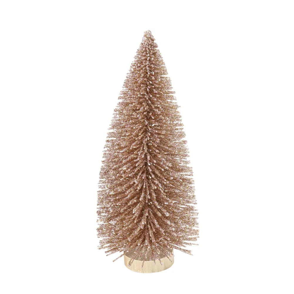 Naturals Glitter Spiky Tree Asst (14cm)