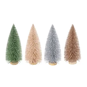 Naturals Glitter Spiky Tree Asst (14cm)