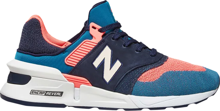 New Balance 997 Sport 'Dark Neptune Coral' sneakers, blue