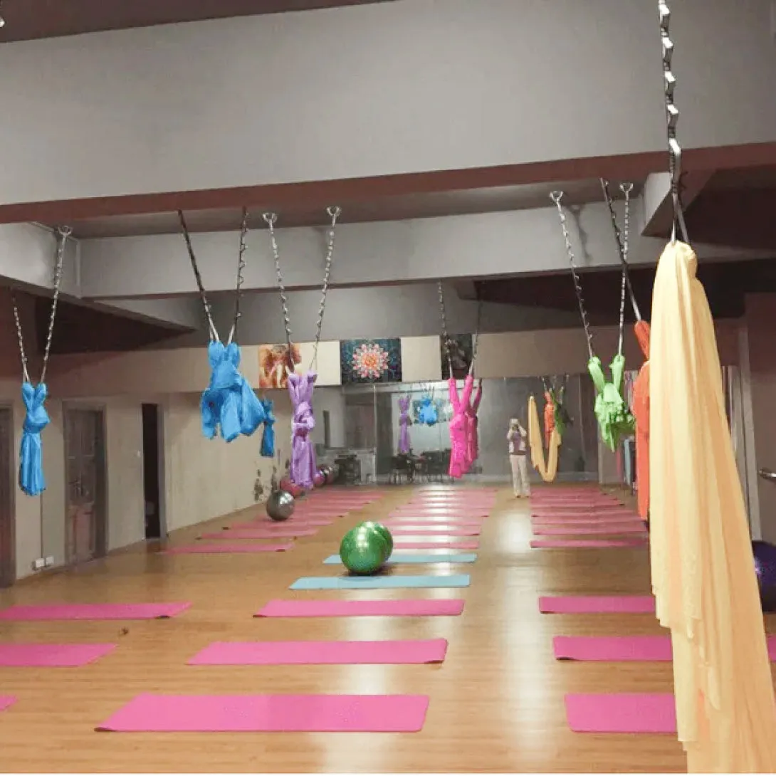 Studio Pack of Yoga Hammocks and Rigging Equipment